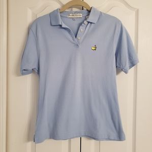Masters Ladies short sleeve light blue polo small